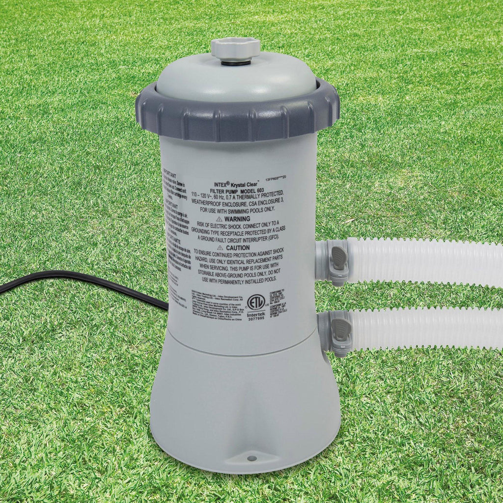 intex  12ft x 30in swimming pool &amp; intex 530 gph pool cartridge filter pump