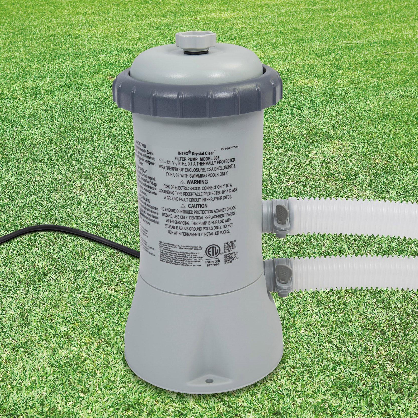 intex  12ft x 30in swimming pool &amp; intex 530 gph pool cartridge filter pump