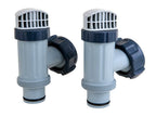 intex 3000 gph above ground pool sand filter pump w/ plunger valves parts (pair)