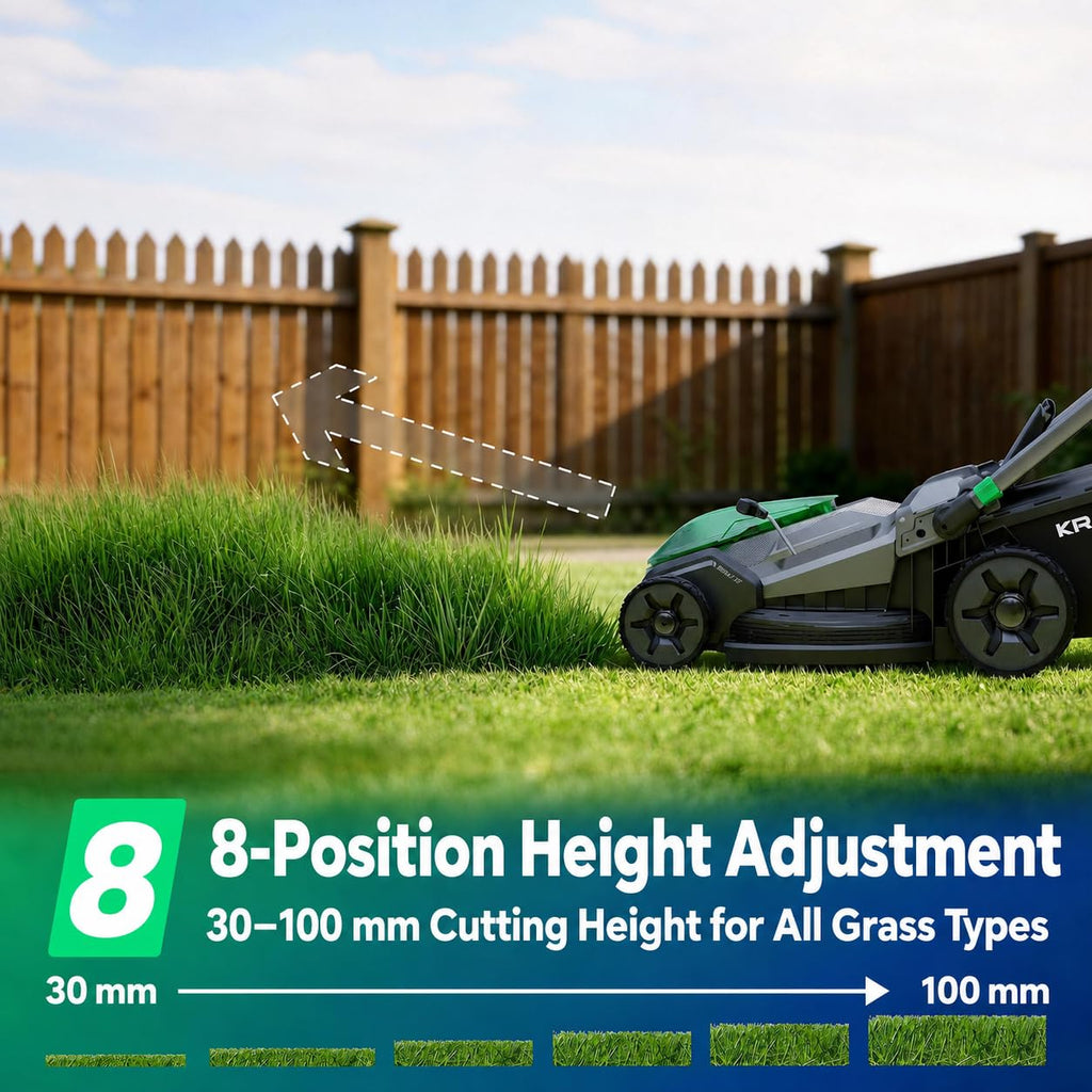 21" Cordless Lawn Mower, 40V Electric Mower with 2×8.0Ah Batteries &amp; Charger, 8-Position Height Adjustment, 60L Grass Bag, 3-in-1 Mulching, Bagging &amp; Rear Discharfor Medium, LarYards