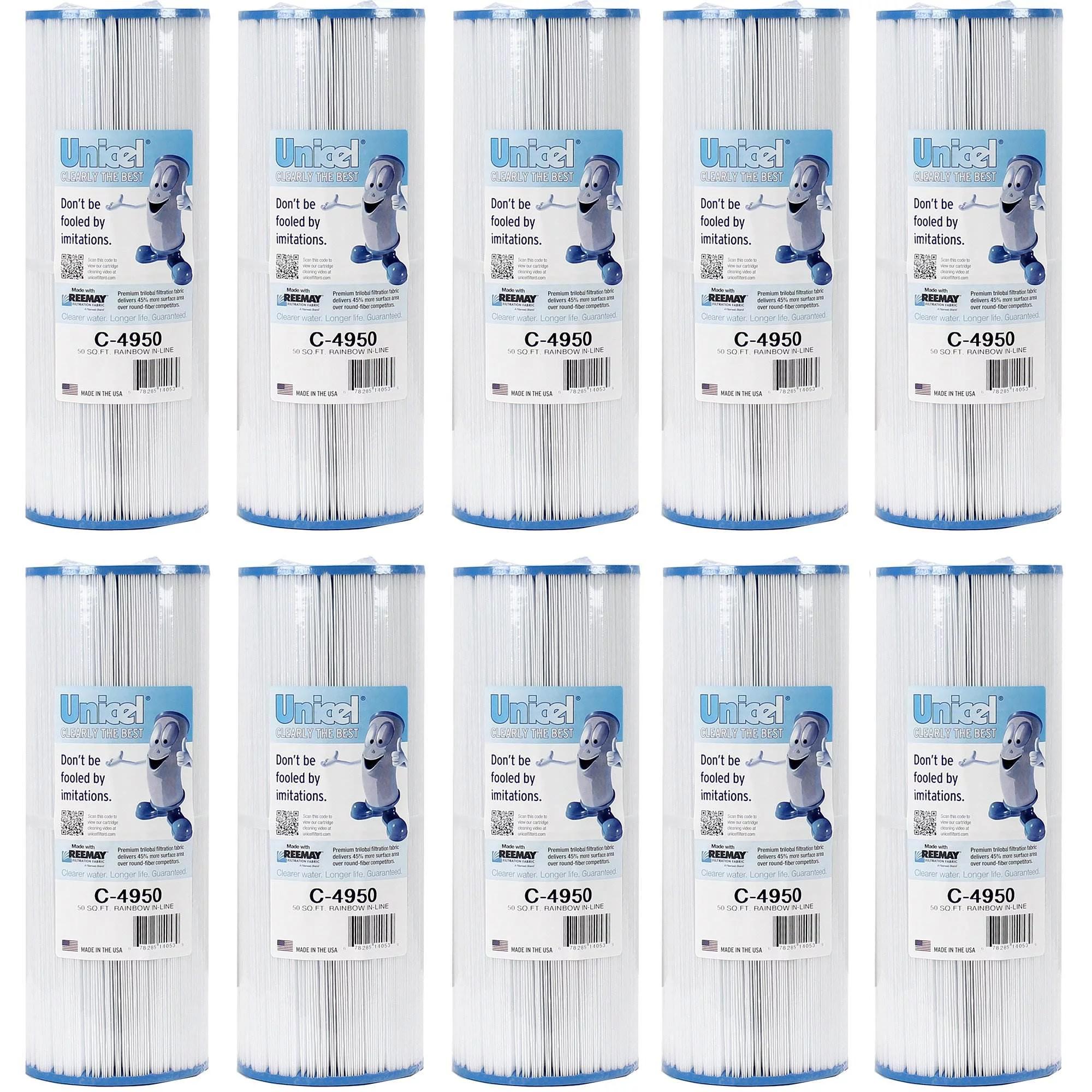 unicel c4950 pool/spa filter replace cartridge c-4950 50 sq ft (10 pack)