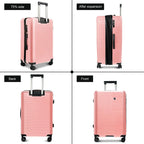 Luggage Sets Expandable 3 Piece Luggage Set(20in,24in,28in)Hardside Suitcase with TSA Lock Spinner