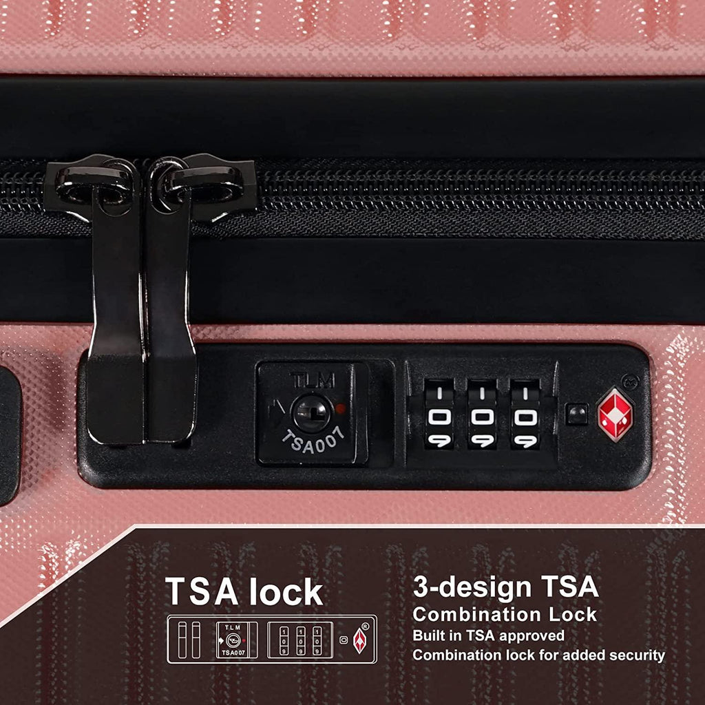 Luggage Sets Expandable 3 Piece Luggage Set(20in,24in,28in)Hardside Suitcase with TSA Lock Spinner