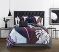Chic Home Contemporary Floral 9 Piece Comforter Sets, Queen