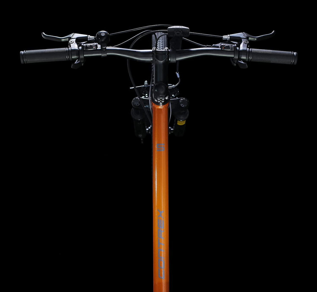 Mountain Bike 26 Inch Wheels 21 Speed Aluminum Frame Trail Bicycle with Suspension, Linear Pull V Brakes,Cycling Sports Bicycle Lightweight for Man&amp;Woman Youth&amp;Adult(Orange)