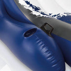 Inflatable Floating Lounge Pool Recliner Chair with Cup Holders (4 Pack)