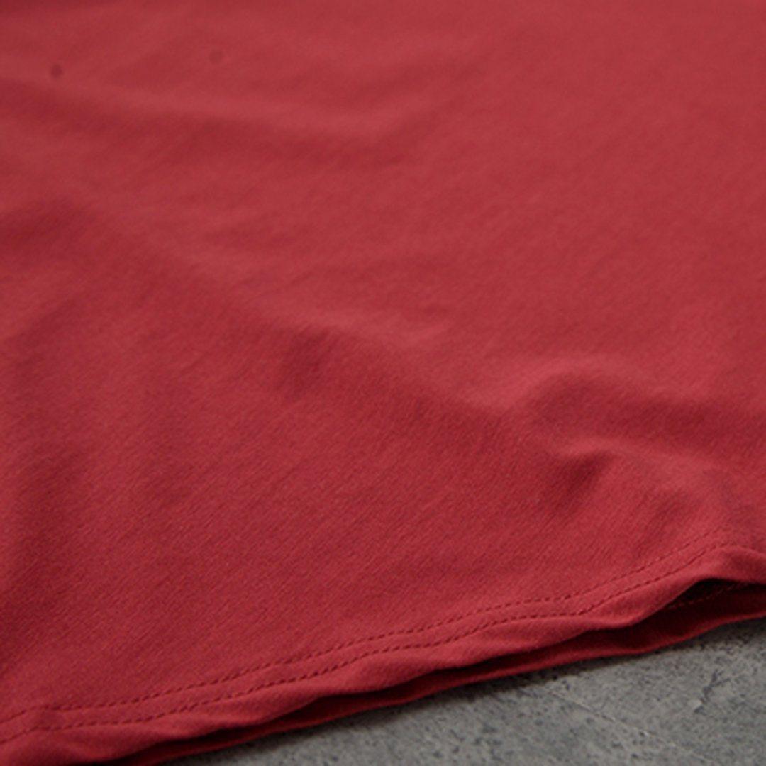 babakud solid casual loose irregular t-shirt