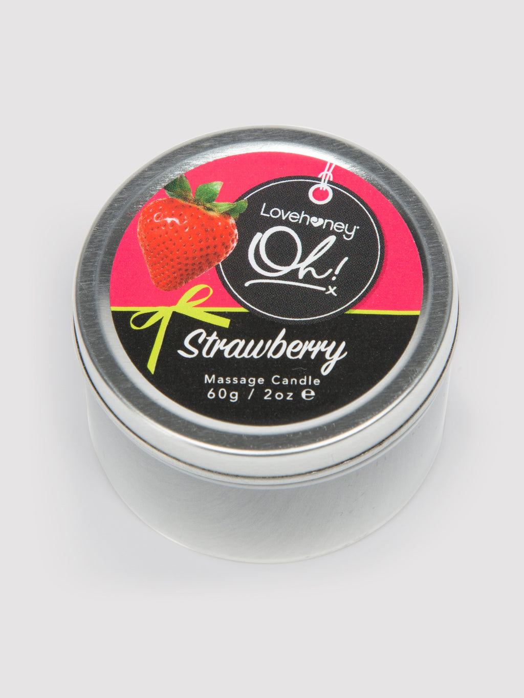 Lovehoney Oh! Strawberry Lickable Massage Candle 2.1oz,