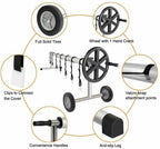 up to 21-feet swimming pool cover reel set inground solar blanket roller reel us
