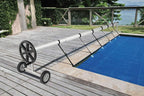 up to 21-feet swimming pool cover reel set inground solar blanket roller reel us