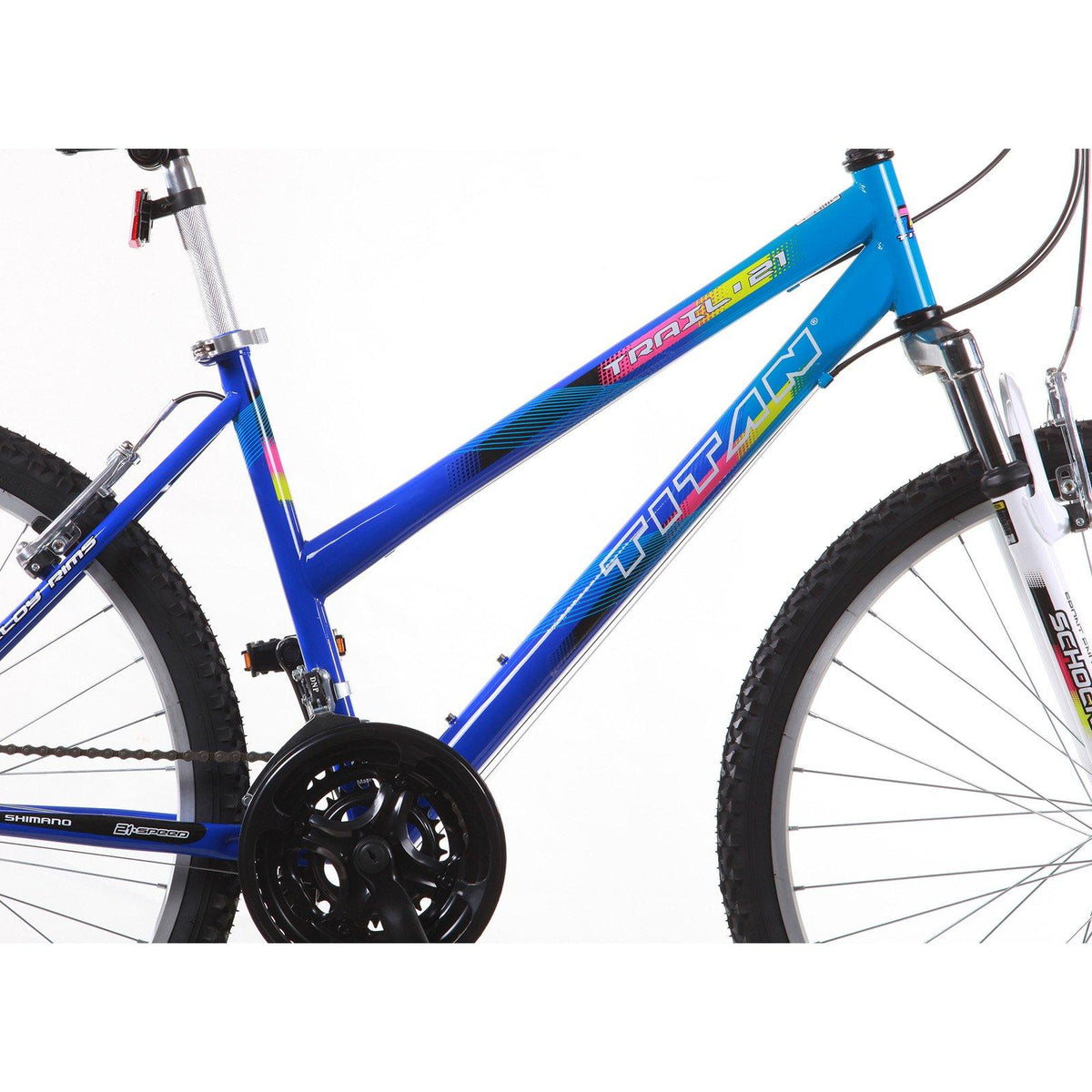 26" Trail 21-Speed Suspension Women's Mountain Bike, Black