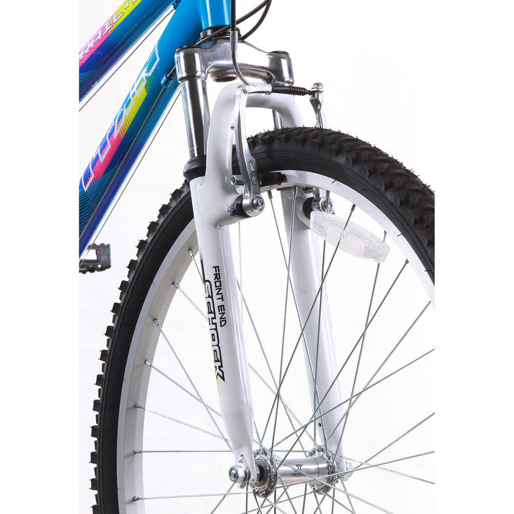 26" Trail 21-Speed Suspension Women's Mountain Bike, Black