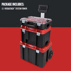 VERSASTACK 17.126-in Metal Wheels Lockable Tool Box