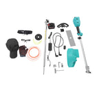 Electric Lawn Trimmer, Handheld Lawn Mower Garden Grass Cutter with Grass Shield &amp; Shoulder Strap, 11000Rpm Outdoor Rechargeable Lithium Battery Portable Weeder Shrub Orchard Pruning Machine