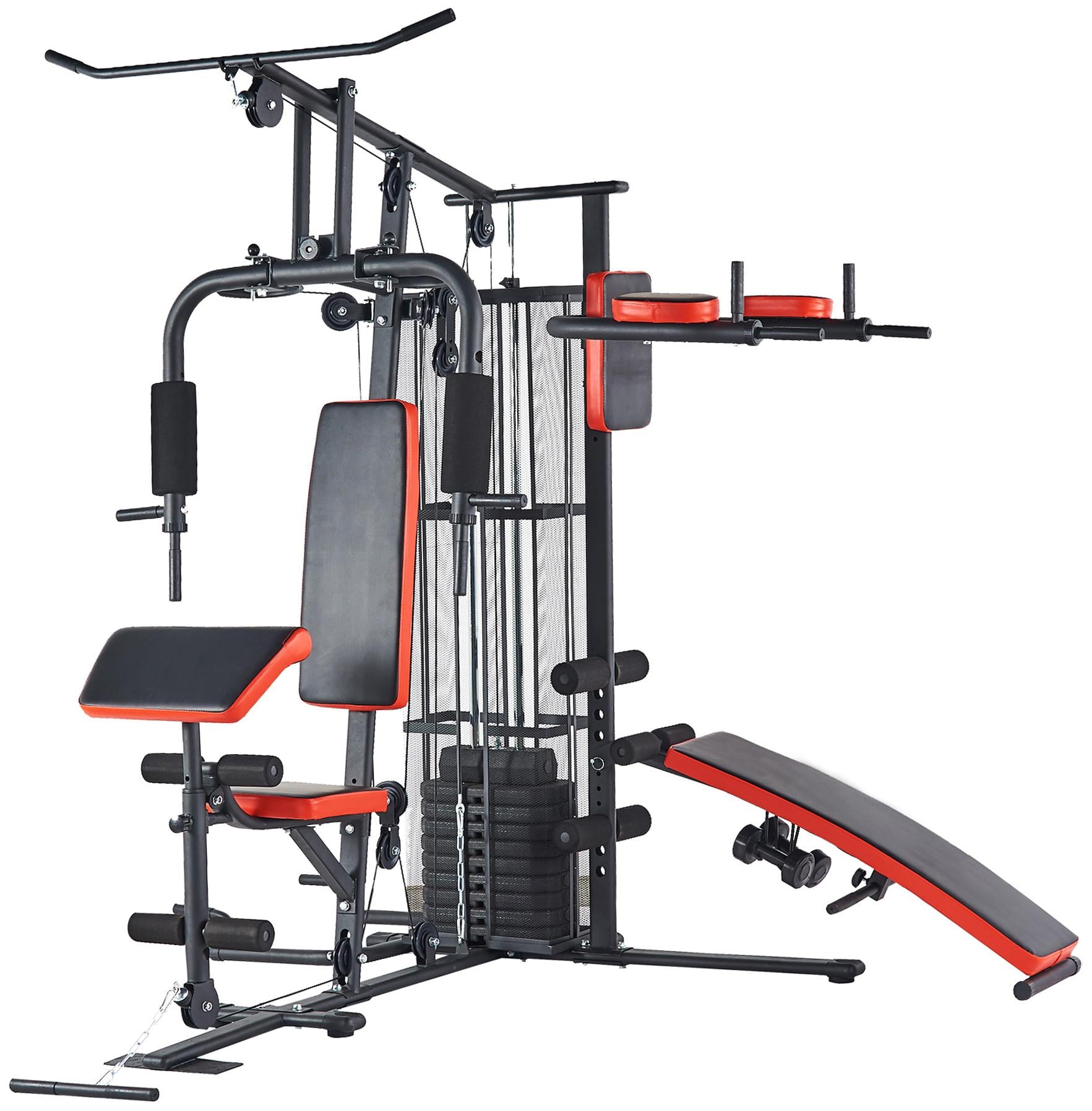 Everyday Essentials RS 90XLS Home Gym System Multiple Purpose Workout Station with 380 lbs of Resistance, 145 lbs Weight Stack, Comes with Installation Instruction Video