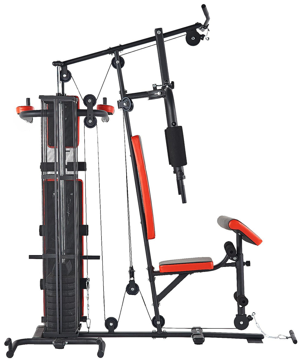 Everyday Essentials RS 90XLS Home Gym System Multiple Purpose Workout Station with 380 lbs of Resistance, 145 lbs Weight Stack, Comes with Installation Instruction Video