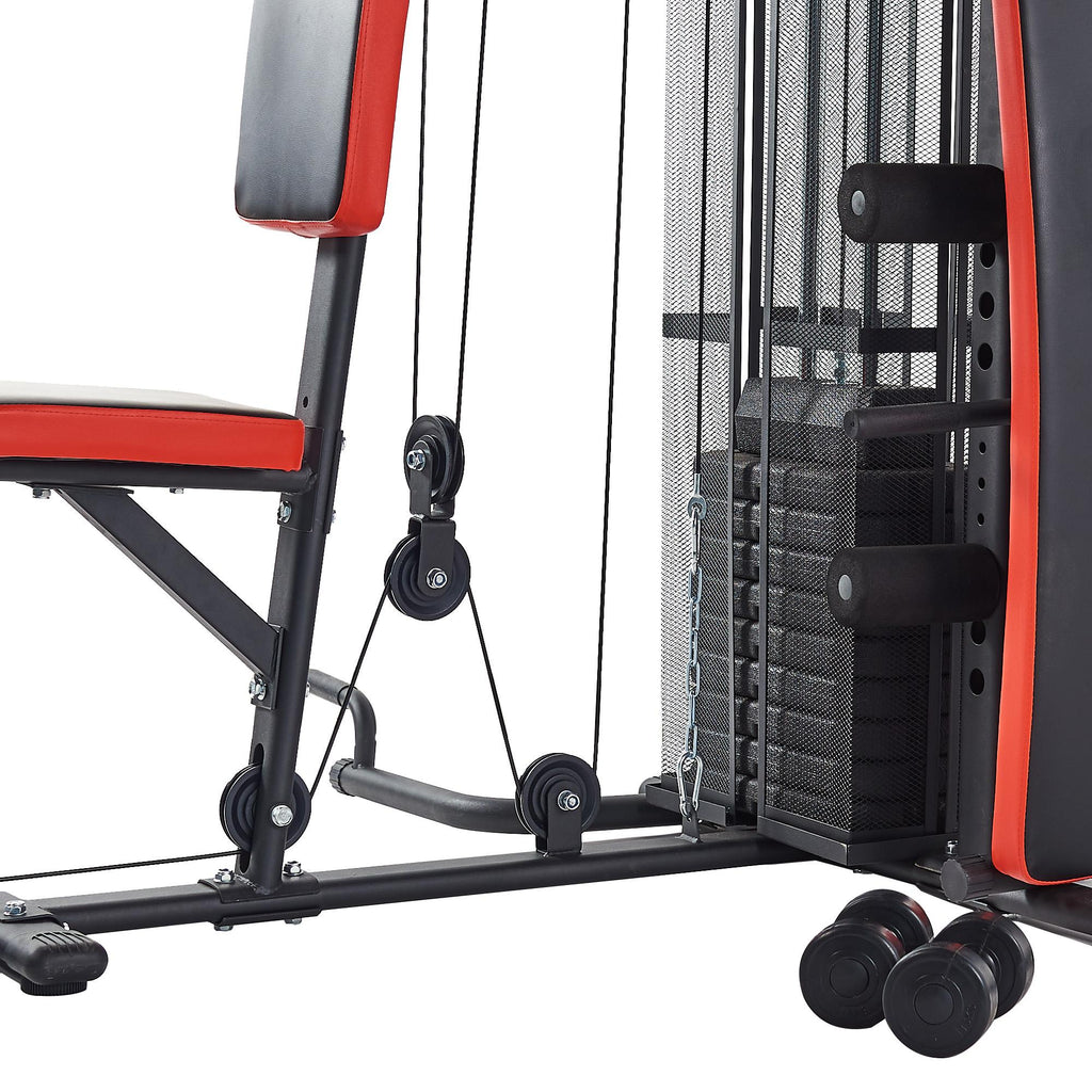 Everyday Essentials RS 90XLS Home Gym System Multiple Purpose Workout Station with 380 lbs of Resistance, 145 lbs Weight Stack, Comes with Installation Instruction Video