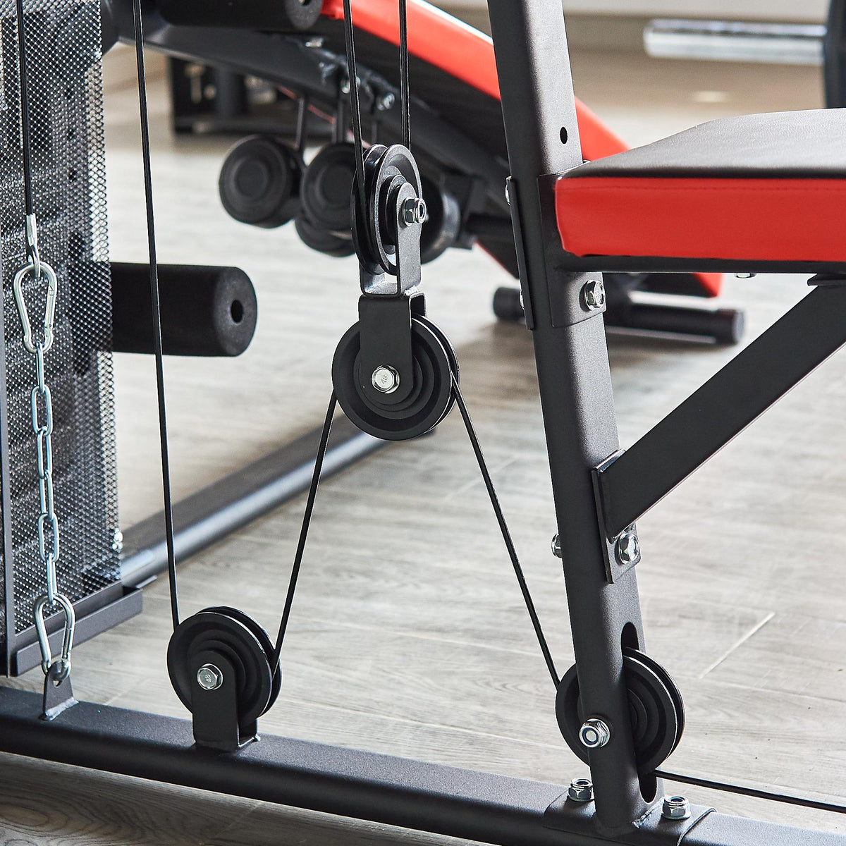Everyday Essentials RS 90XLS Home Gym System Multiple Purpose Workout Station with 380 lbs of Resistance, 145 lbs Weight Stack, Comes with Installation Instruction Video