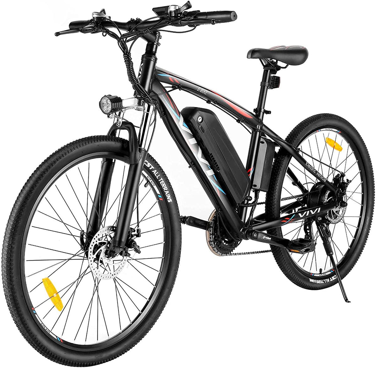 VIVI Electric Bike 27.5" Electric Mountain Bike 500W Adults Ebike, Electric Bike for Adults with Removable 48V 10Ah Battery,  21 Speed Gears