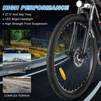VIVI Electric Bike 27.5" Electric Mountain Bike 500W Adults Ebike, Electric Bike for Adults with Removable 48V 10Ah Battery,  21 Speed Gears