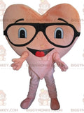 Giant Pink Heart BIGGYMONKEYMascot Costume with Glasses