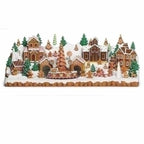 24.5" Pre-Lit LED Gingerbread Christmas Village Decoration