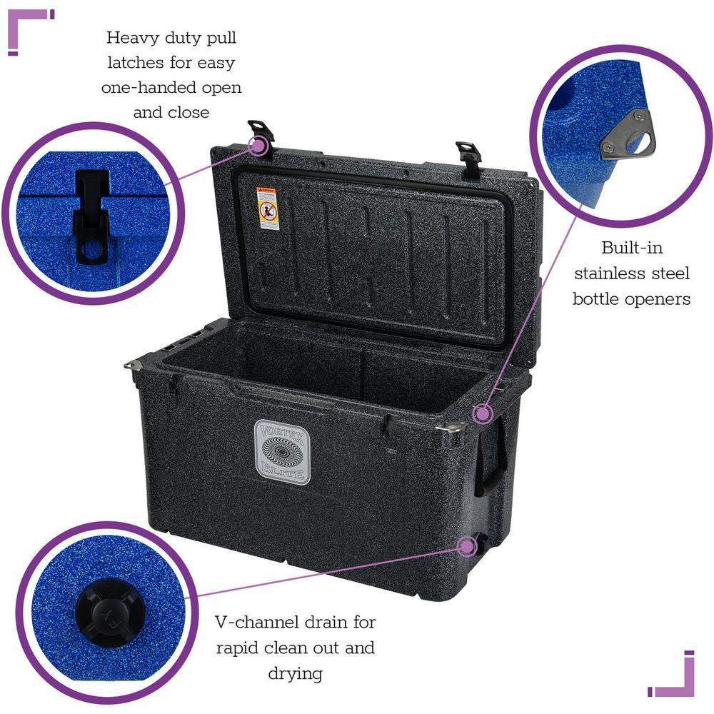 Elite 78 Qt. Rotational-Molded Customizable Cooler System in Basalt