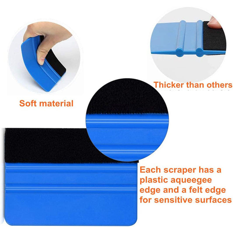 Complete Car Wrapping and Window Tinting Tool Kit - Vinyl Scraper, Cutter, Squeegee, Spatulas & More!
