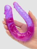 BASICS Mini Double Penetration Dildo, Purple