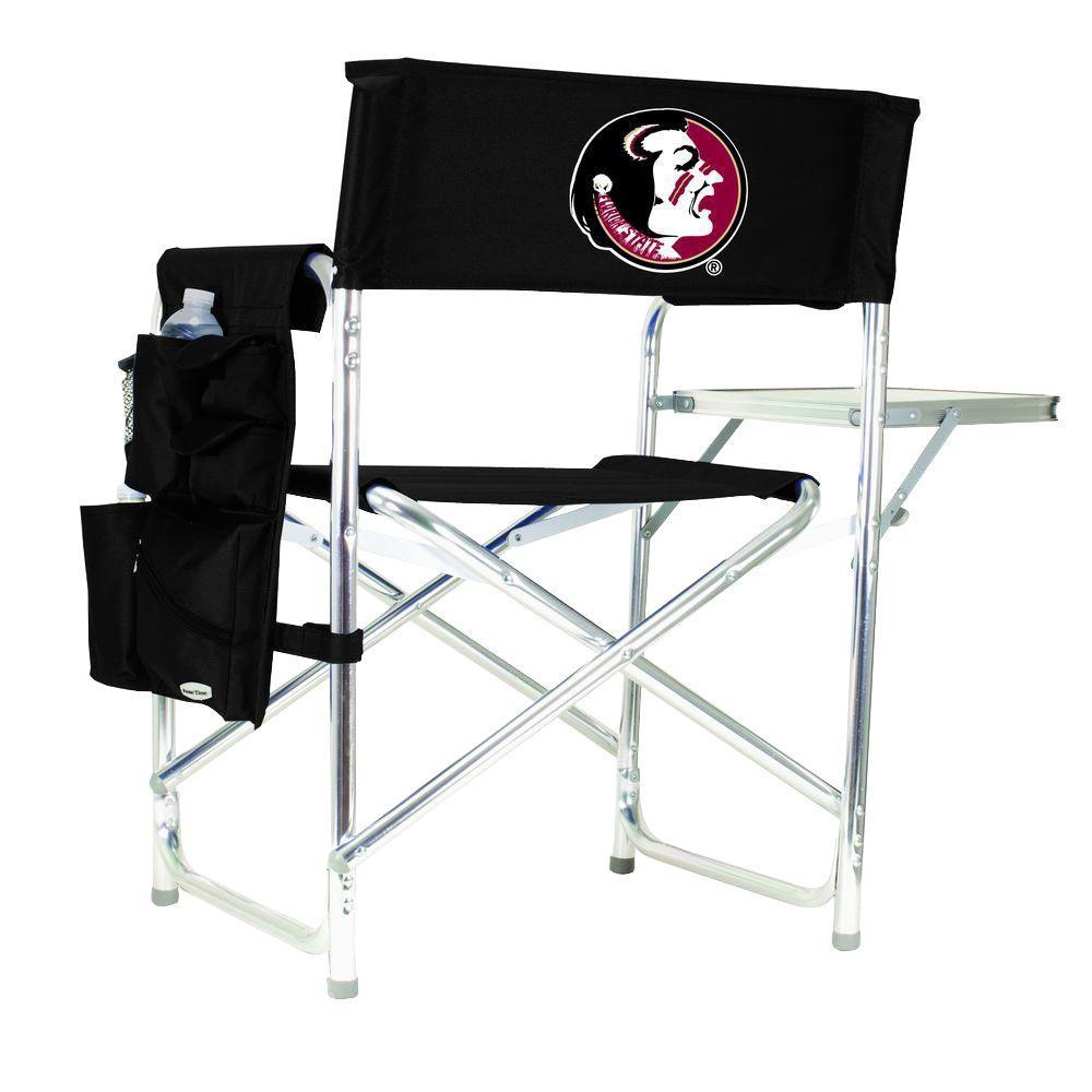Florida State University Black Sports Chair with Digital Logo