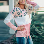 Women's Long Sleeve Elegant Patchwork T shirt