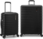 Archer Polycarbonate Hardside Spinner Luggage Set, Black, 2-Piece