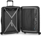 Archer Polycarbonate Hardside Spinner Luggage Set, Black, 2-Piece