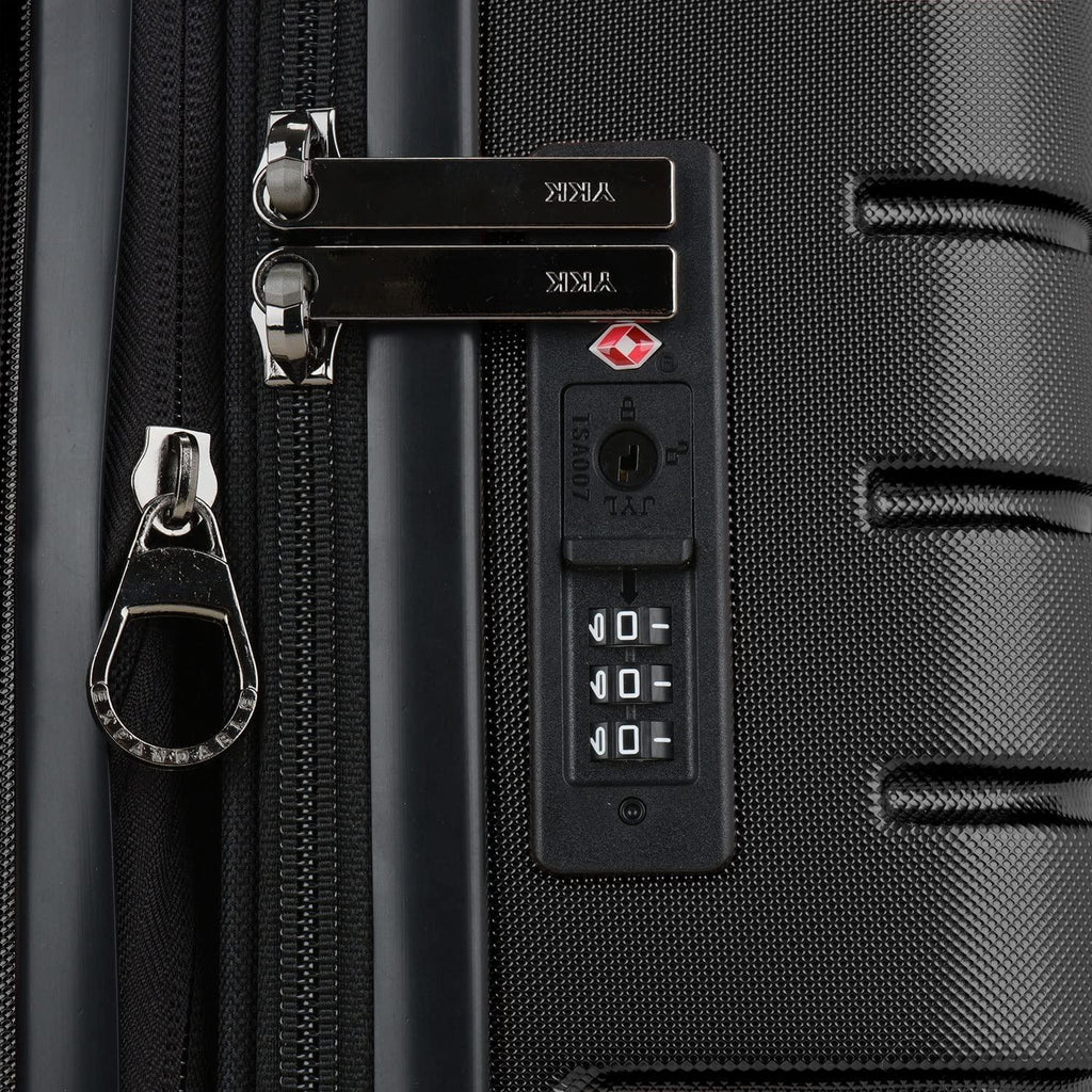 Archer Polycarbonate Hardside Spinner Luggage Set, Black, 2-Piece