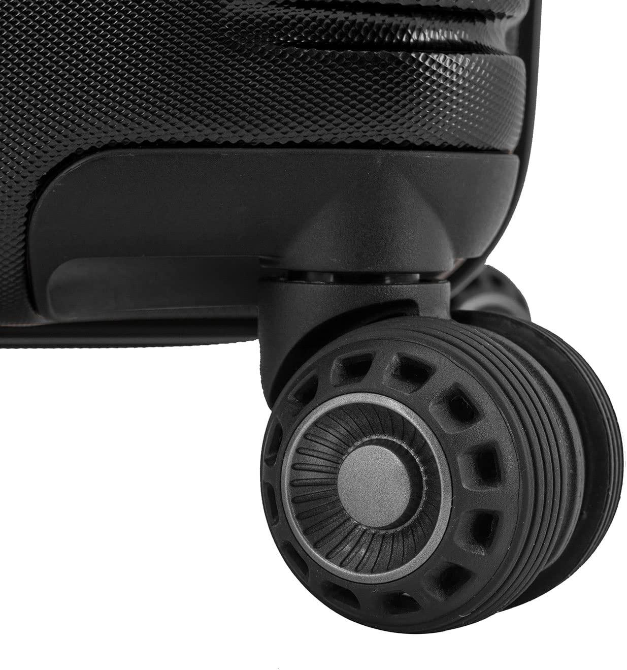 Archer Polycarbonate Hardside Spinner Luggage Set, Black, 2-Piece