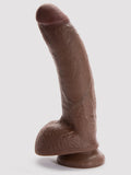 King Cock Ultra Realistic Suction Cup Dildo with Balls 8 Inch, Flesh Brown | Flesh Brown