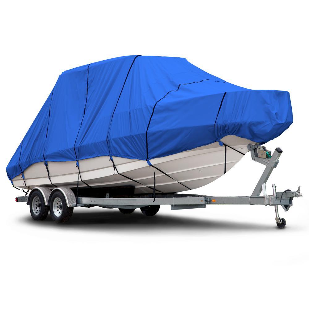 Sportsman 600 Denier 22 ft. to 24 ft. (Beam Width to 106 in.) Blue Hard Top/T-Top Boat Cover Size BTHT-7