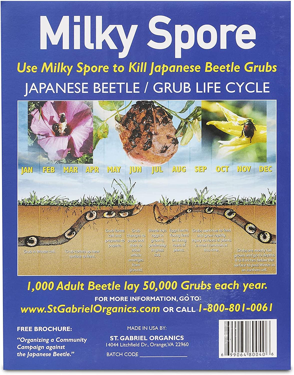 st. gabriel organics gardener's supply company milky spore 40 oz