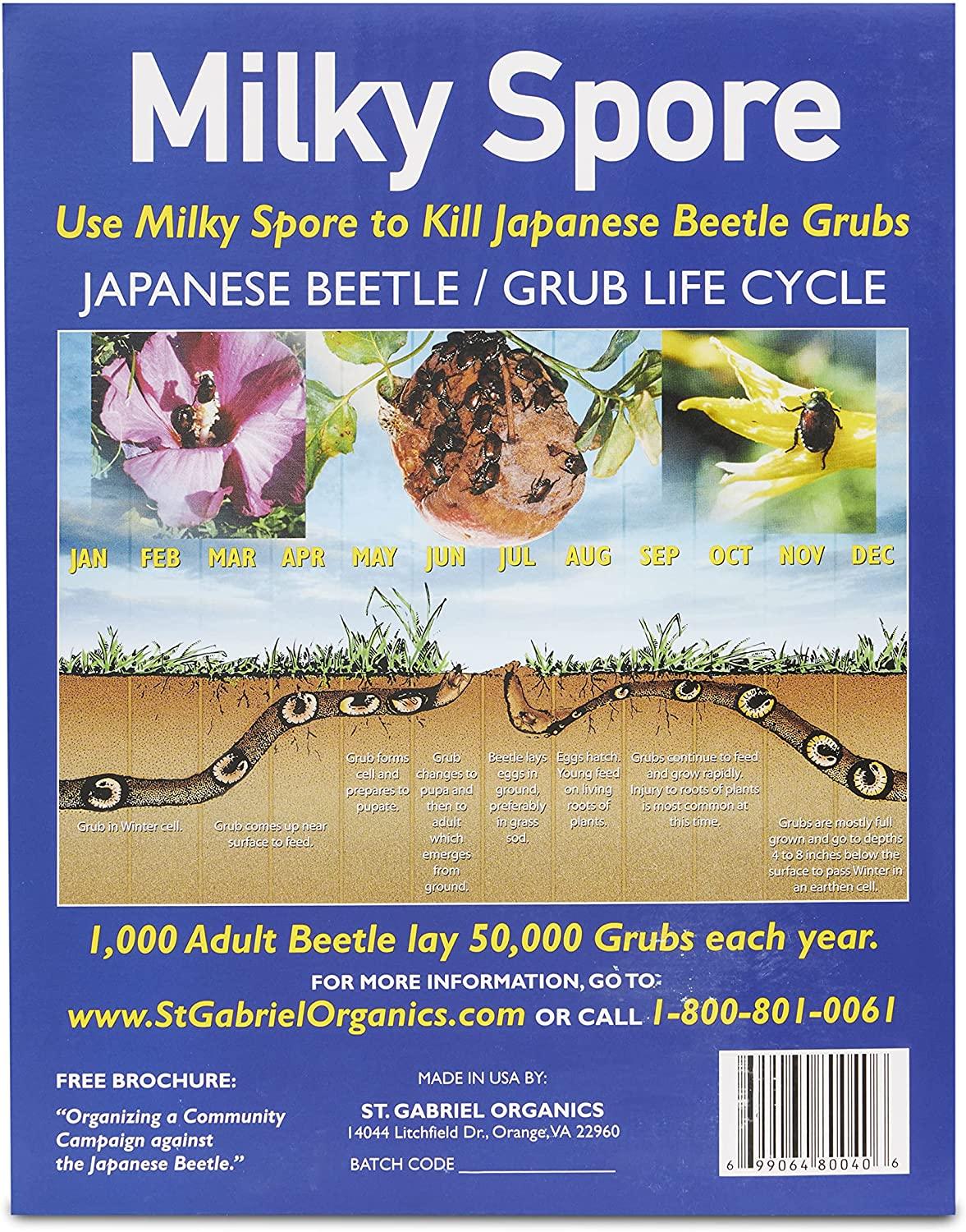 st. gabriel organics gardener's supply company milky spore 40 oz