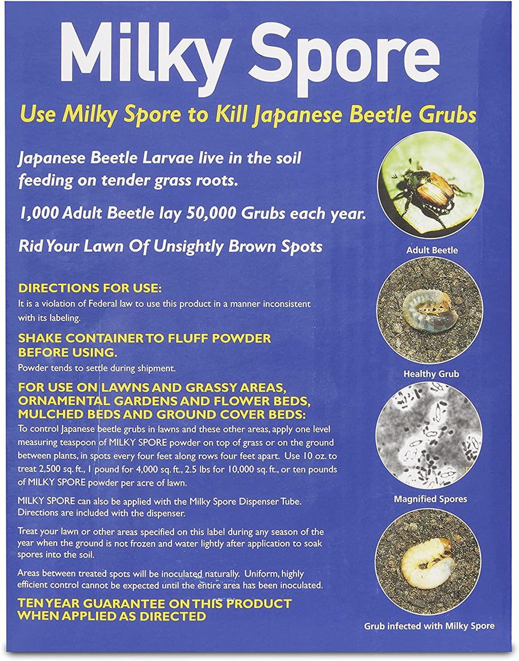 st. gabriel organics gardener's supply company milky spore 40 oz