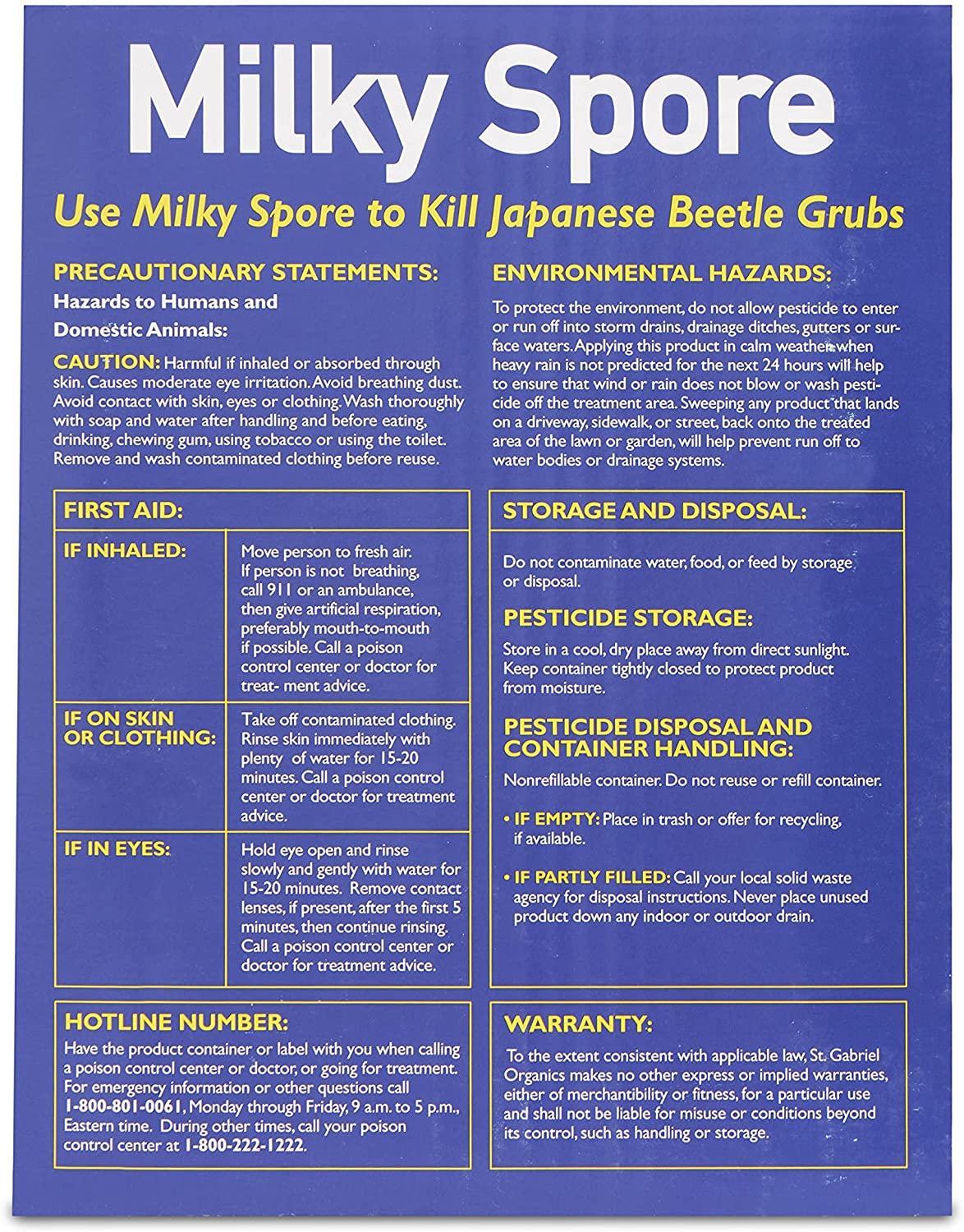 st. gabriel organics gardener's supply company milky spore 40 oz