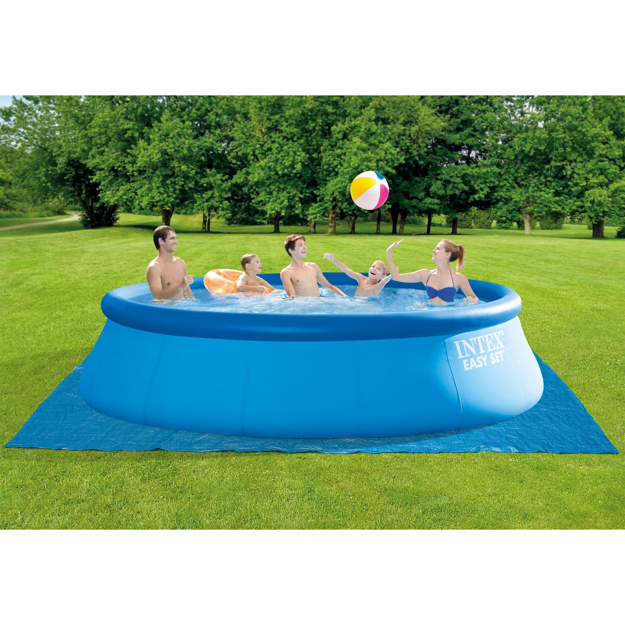 15' x 48" Inflatable Easy Set Above Ground Swimming Pool w/ Ladder &amp; Pump
