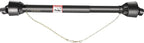 vevor pto shaft, 1-3/8" pto drive shaft, 6 spline tractor, round implement ends pto driveline shaft, series 4 tractor pto shaft, 43"-61" brush hog pto shaft black, for finish mower, rotary cutter