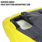 e-am140624 directfit yellow seat bottom cushion for john deere 4x2 hpx, 4x4 hpx, hpx615e, hpx815e, xuv625i, xuv825i, xuv855d, xuv825e, xuv825m, xuv855e, xuv855m gators+