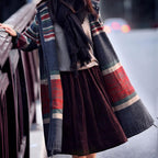 Autumn Stripe Knitted Casual Hoodie Cardigan Sweater