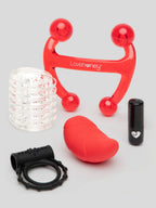 Lovehoney Come Together Rechargeable Sex Toy Kit (5 Piece), Red