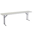 96 in. Grey Plastic Folding Seminar Table