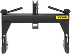 vevor 3-point quick hitch, 3000 lbs lifting capacity tractor quick hitch, 27.5" between lower arms attachments quick hitch, no welding &amp; 5 level adjustable bolt, adaptation to category 1 &amp; 2 tractors