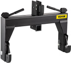 vevor 3-point quick hitch, 3000 lbs lifting capacity tractor quick hitch, 27.5" between lower arms attachments quick hitch, no welding &amp; 5 level adjustable bolt, adaptation to category 1 &amp; 2 tractors