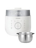 Twin Pressure Rice Cooker 6-Cup Uncooked / 12-Cup Cooked with Induction Heating Technology, 19 Menu Modes with Voice Guide, Full  Steel Inner Pot, White (CRP-LHTAR0609FW)